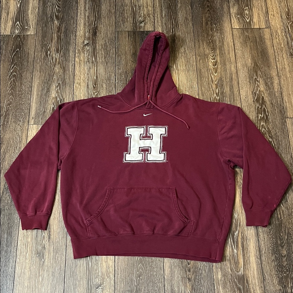 Vintage Nike Team Harvard University H Maroon Hoodie Men’s XXL